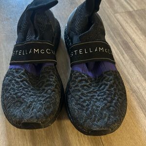 Stella McCartney for adidas Slip-On Sneakers black with animal print size 8.5